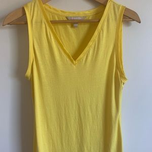 Yellow sleeveless top